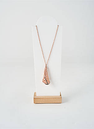 Collier matériaux plaqué or rose BOHM femme