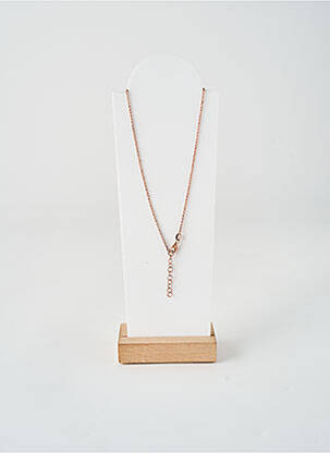 Collier matériaux plaqué or rose BOHM femme