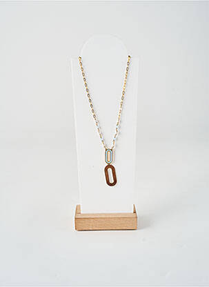 Collier matériaux plaqué or or BOHM femme