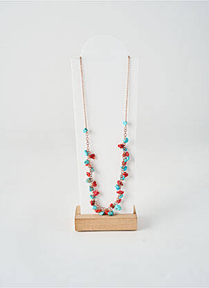 Collier ornement pierre bleu BOHM femme