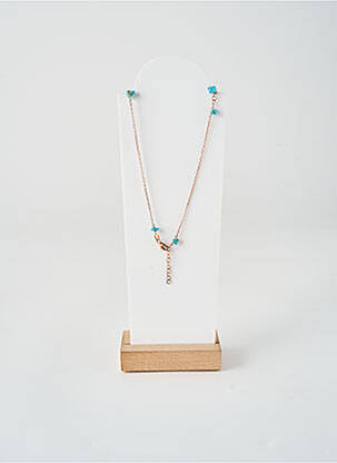 Collier ornement pierre bleu BOHM femme