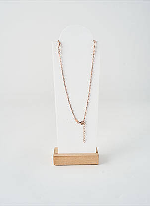Collier matériaux argent rouge BOHM femme