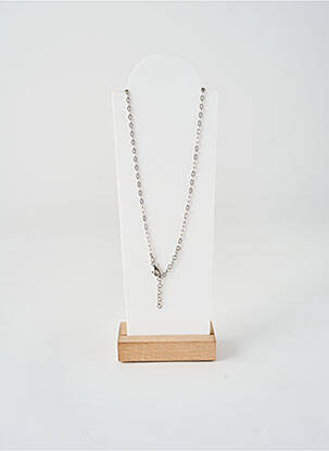 Collier matériaux argent rose BOHM femme