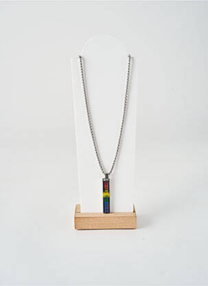 Collier matériaux métal argent ALLAN'S homme