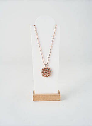 Collier matériaux métal rose ALLAN'S femme