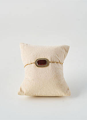 Bracelet ornement pierre marron ROBBEZ MASSON femme