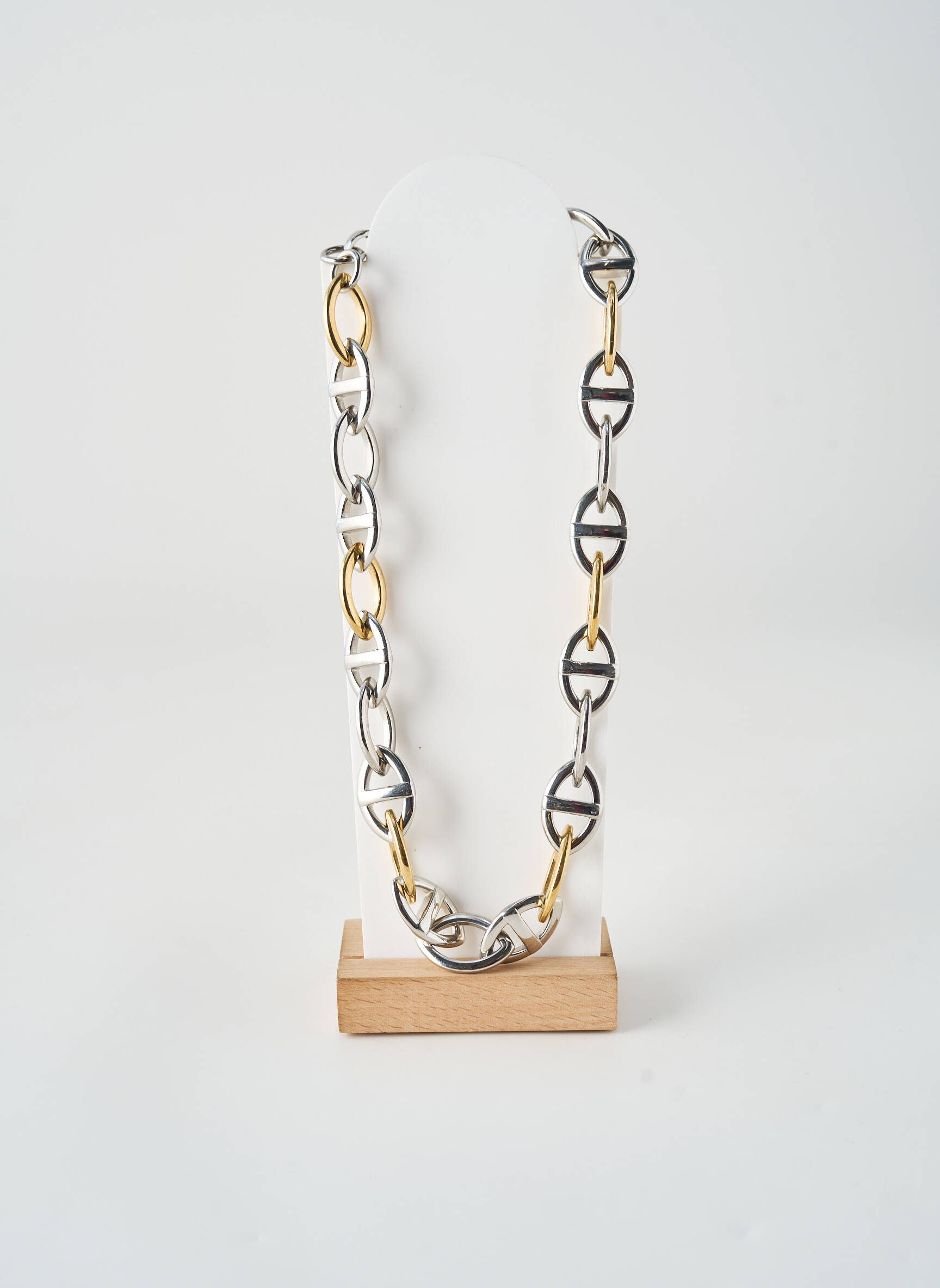 Collier matériaux métal argent THABORA homme