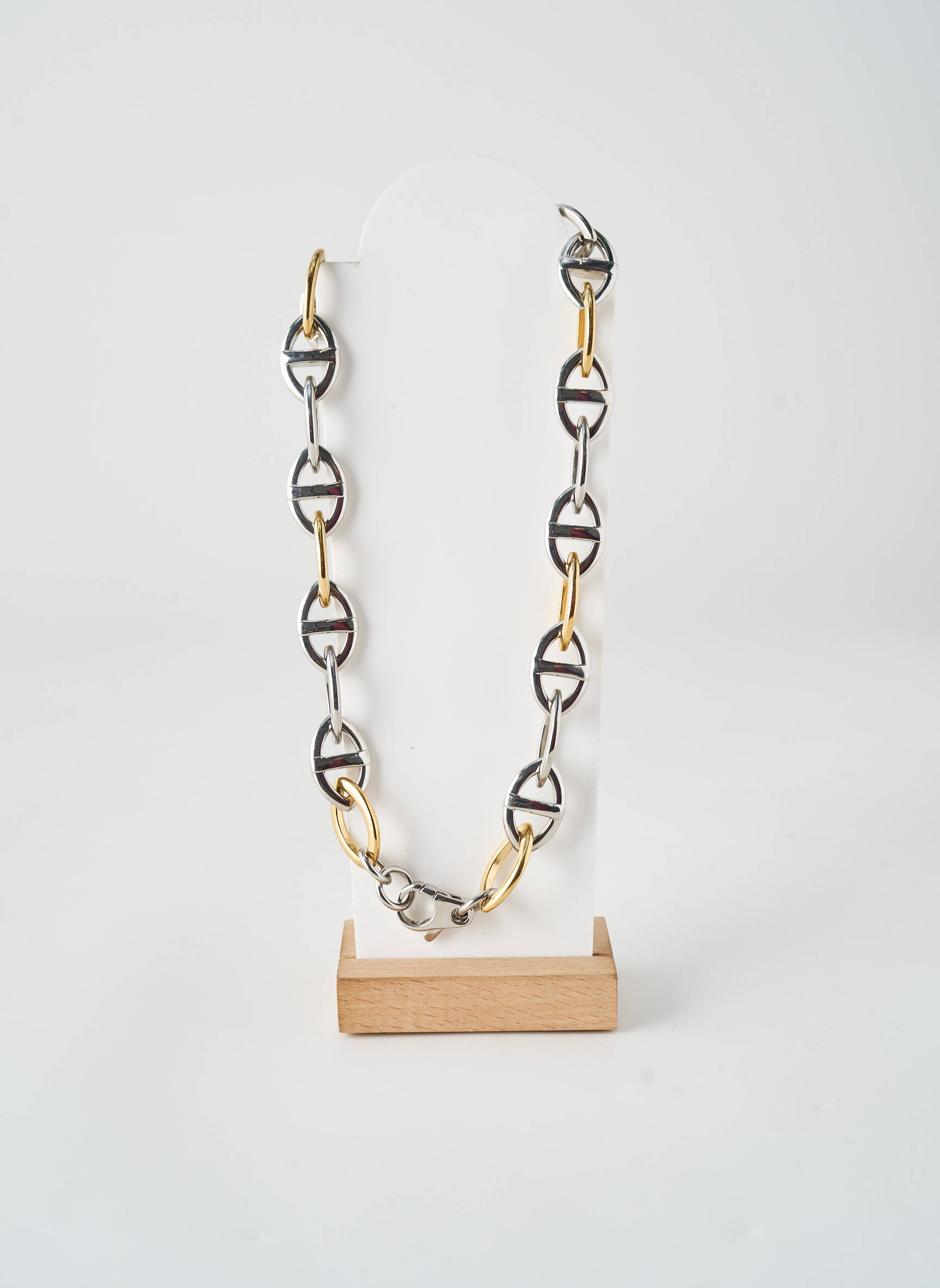 Collier matériaux métal argent THABORA homme