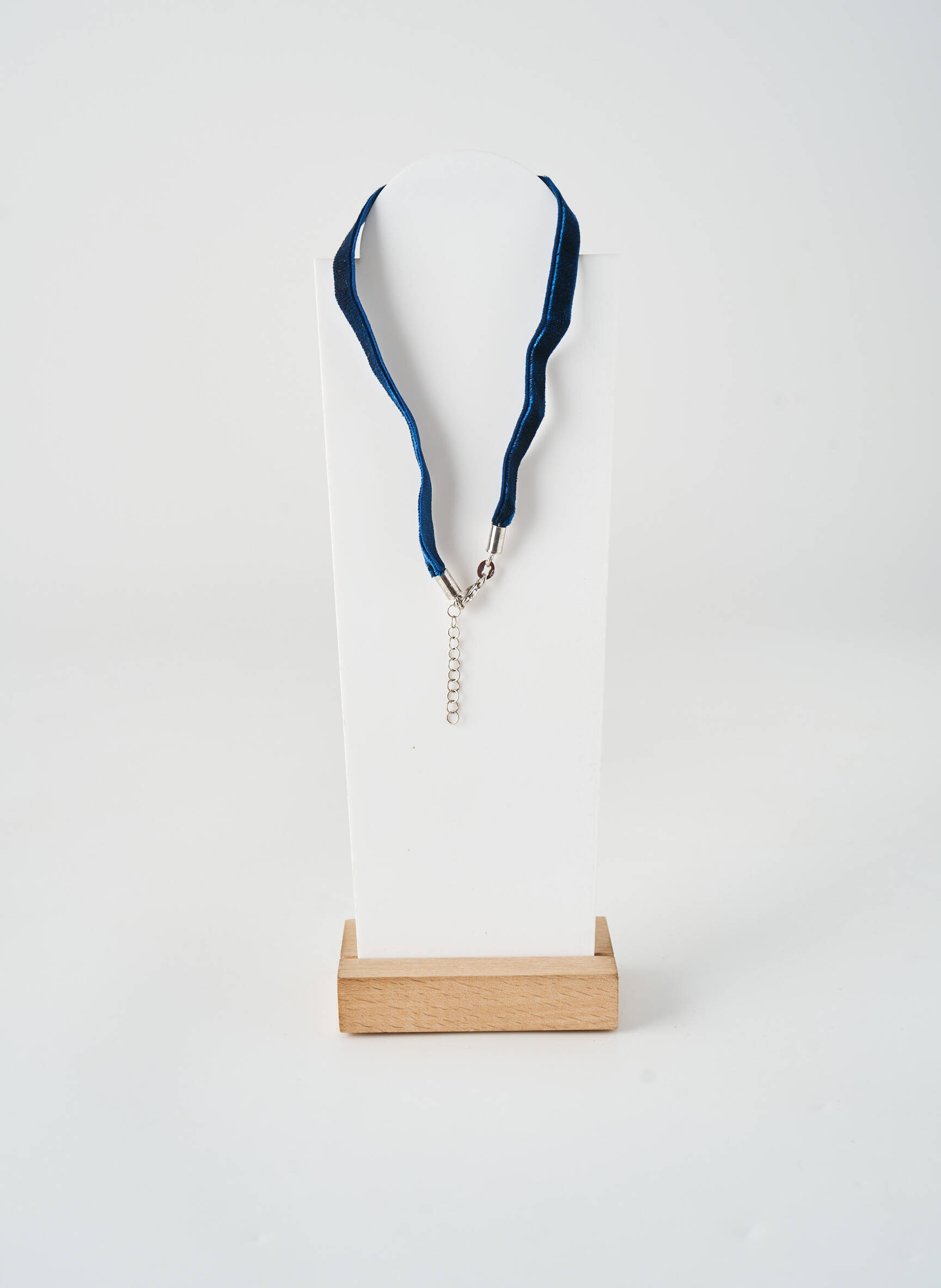 Collier matériaux métal bleu THABORA femme