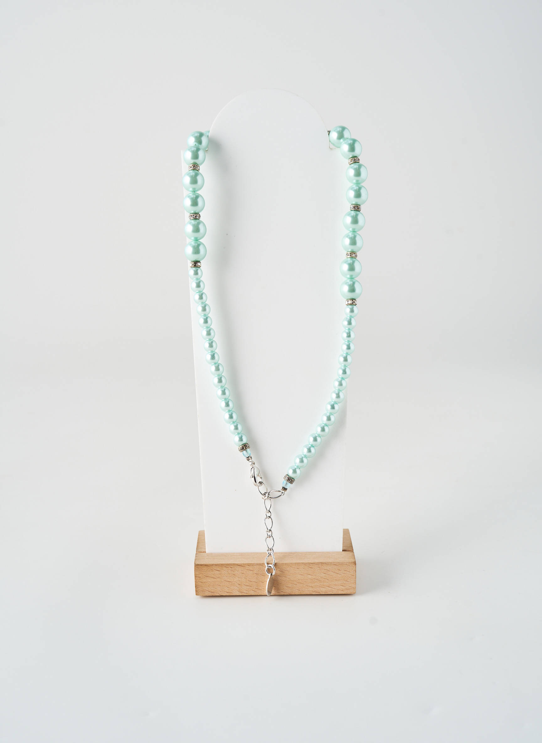 Collier ornement perles bleu MALU femme