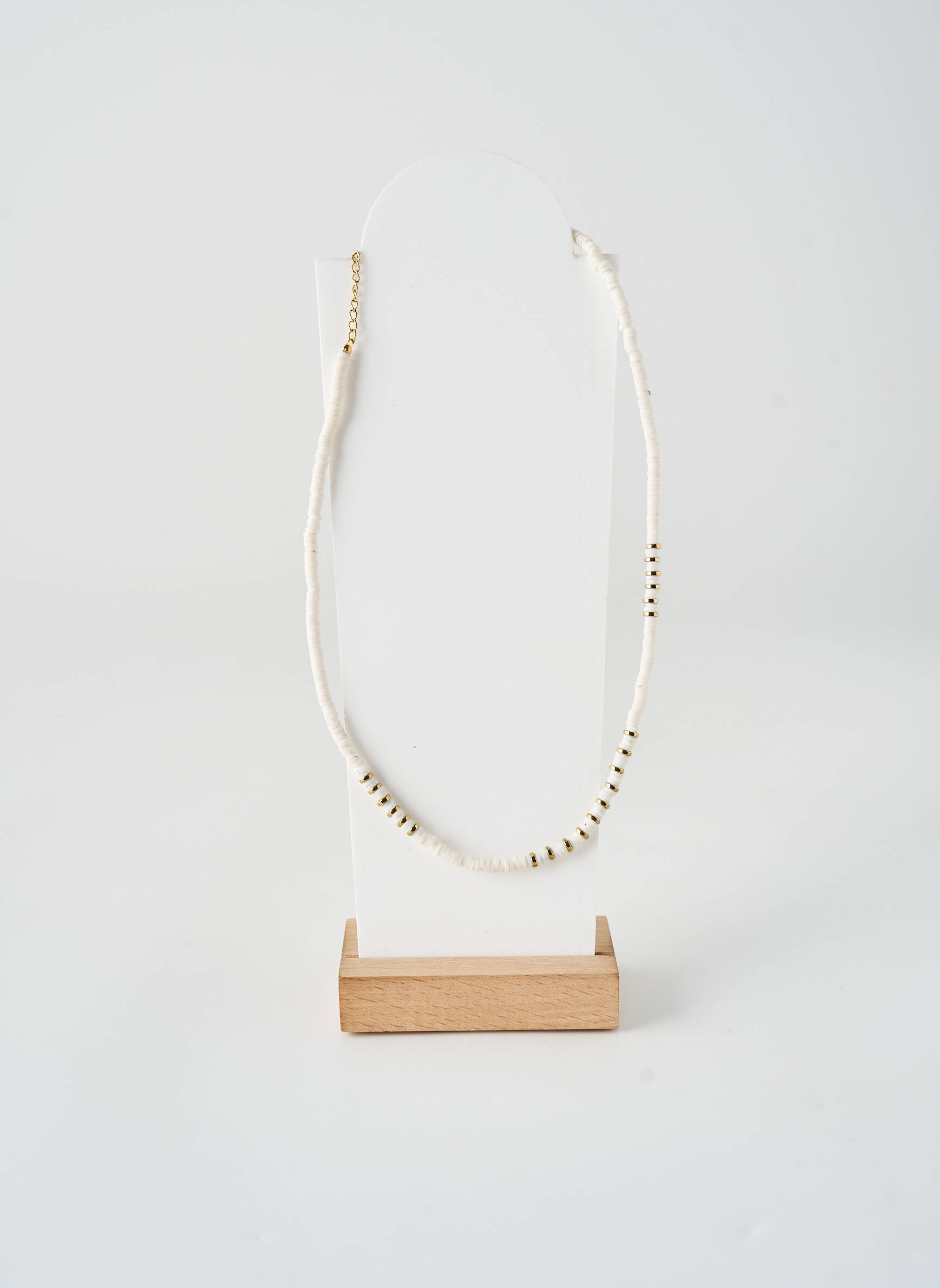 Collier ornement perles blanc ROBBEZ MASSON femme