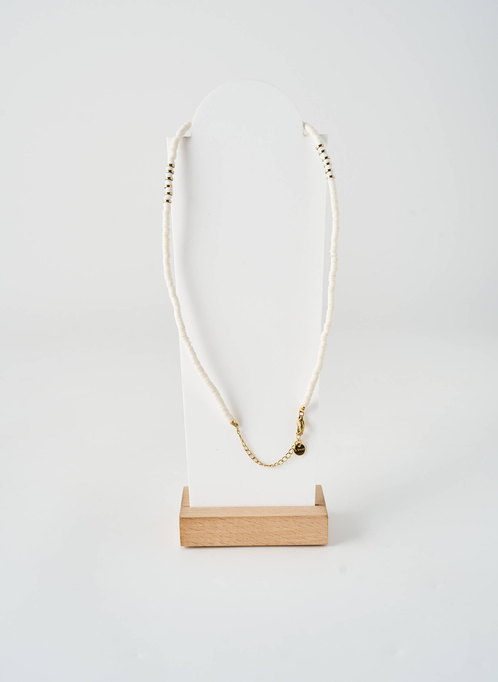 Collier ornement perles blanc ROBBEZ MASSON femme