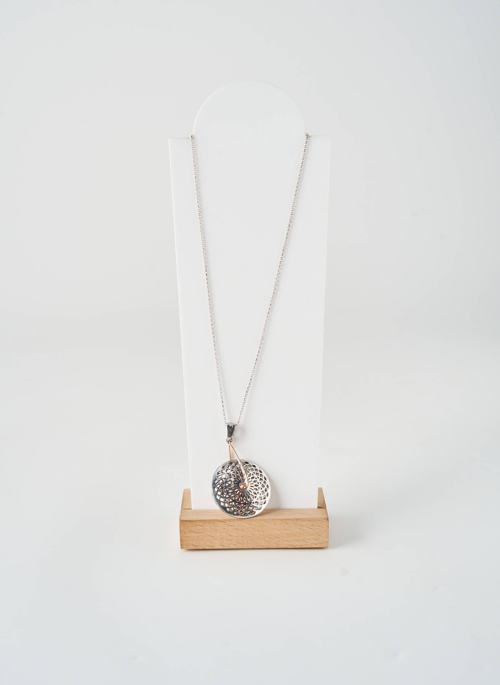 Collier matériaux argent argent ROBBEZ MASSON femme