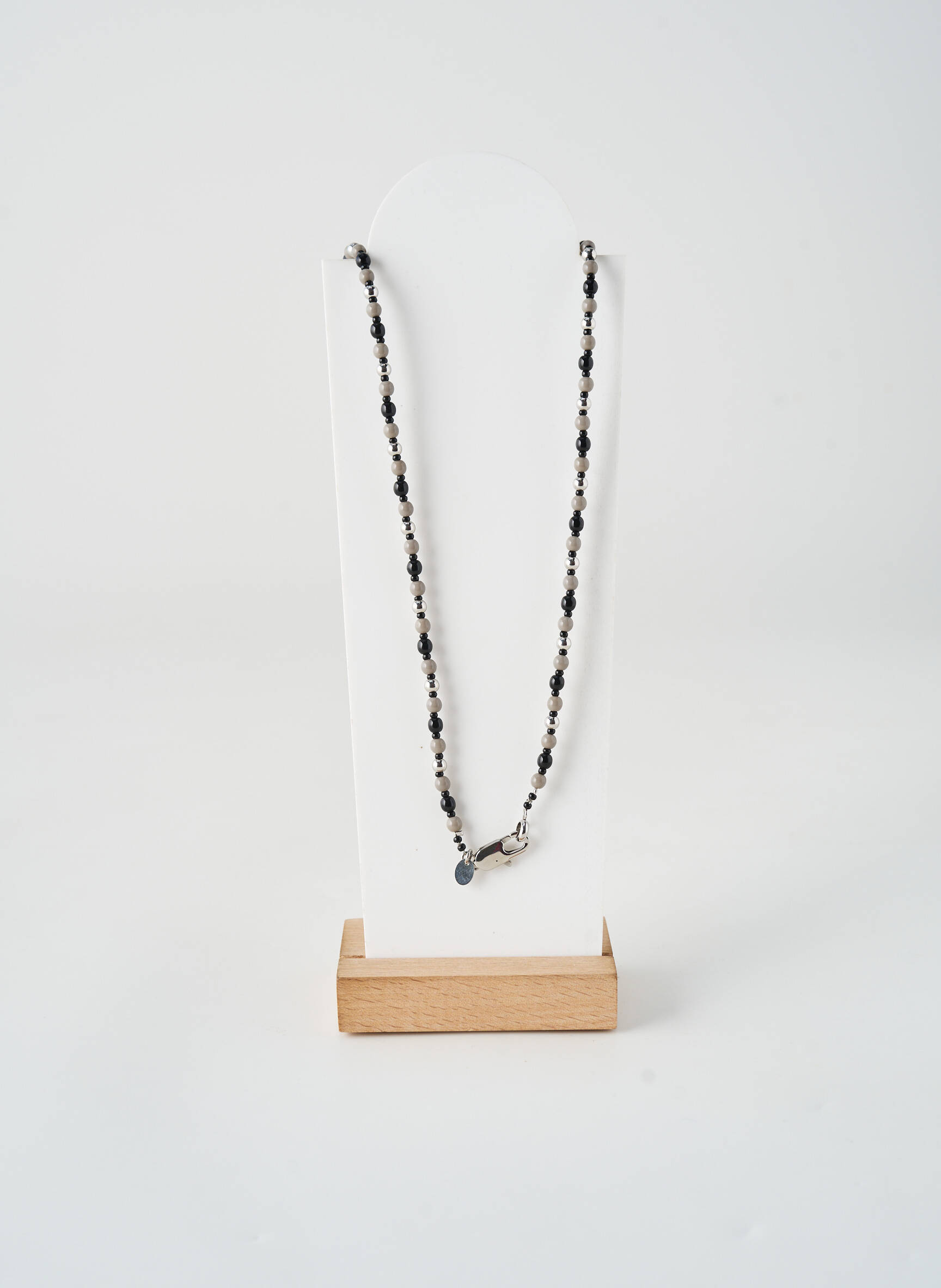 Collier matériaux plaqué or noir ANTICA MURRINA femme