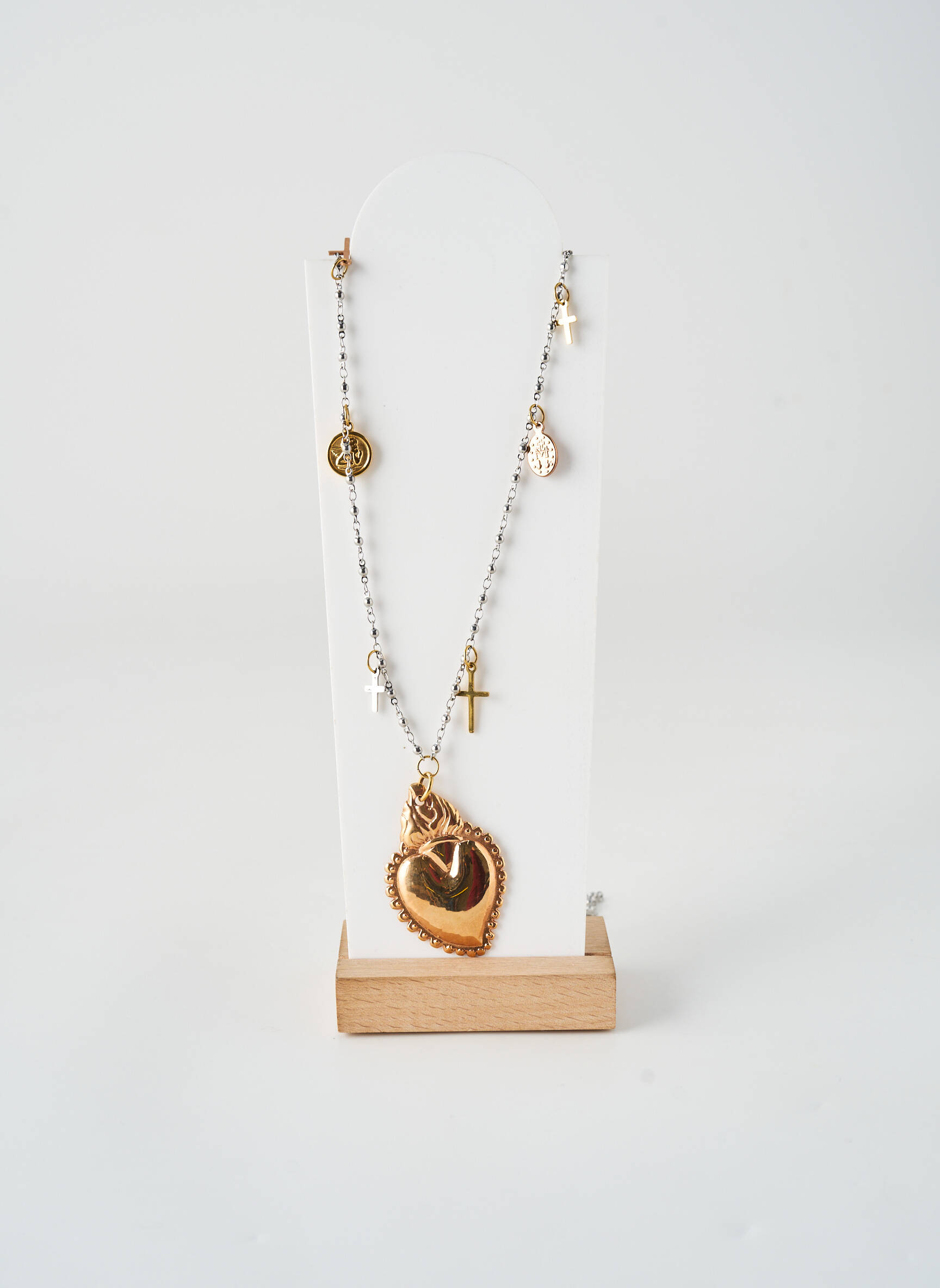 Collier matériaux métal argent MARLU femme