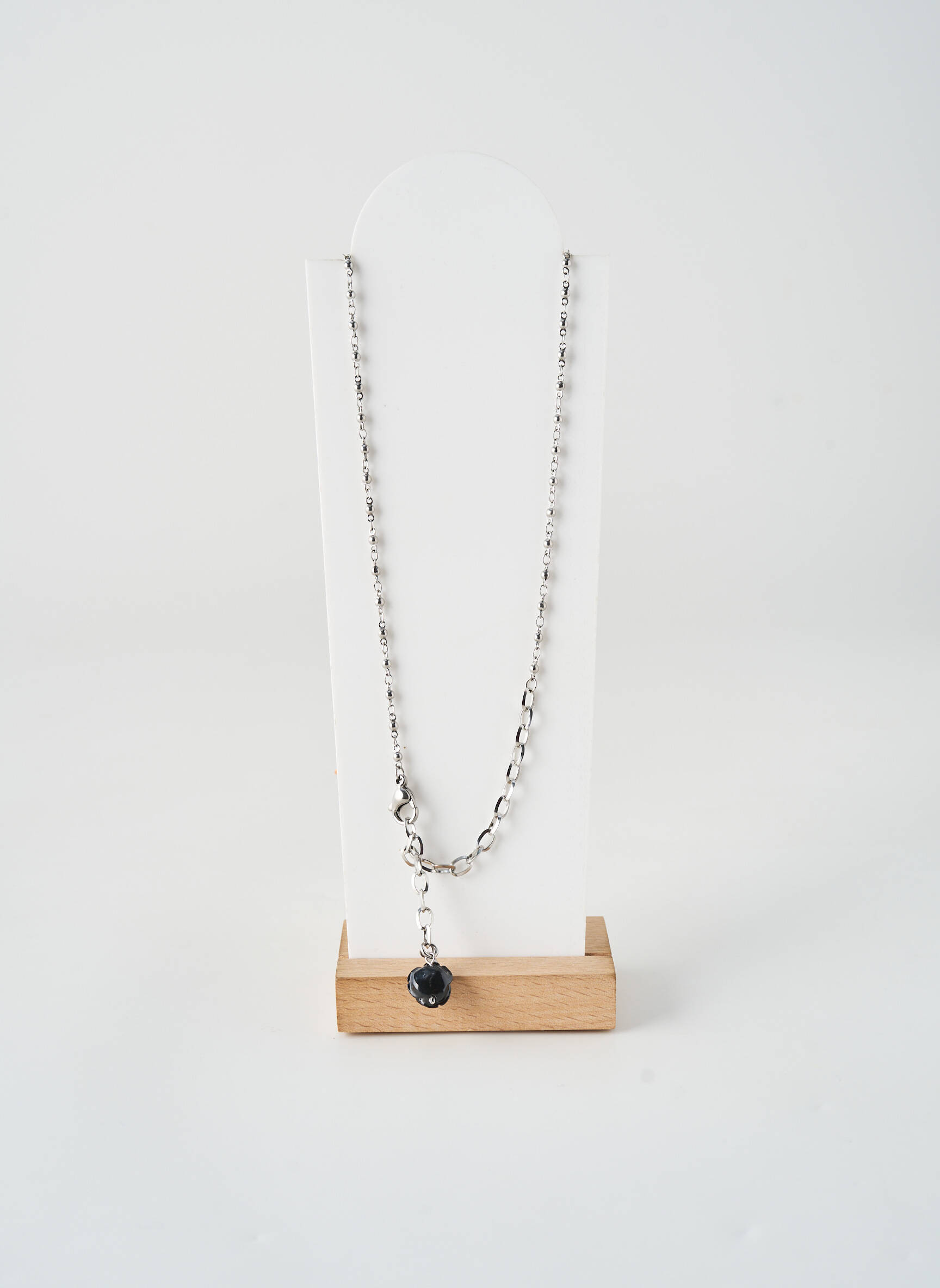 Collier matériaux métal argent MARLU femme