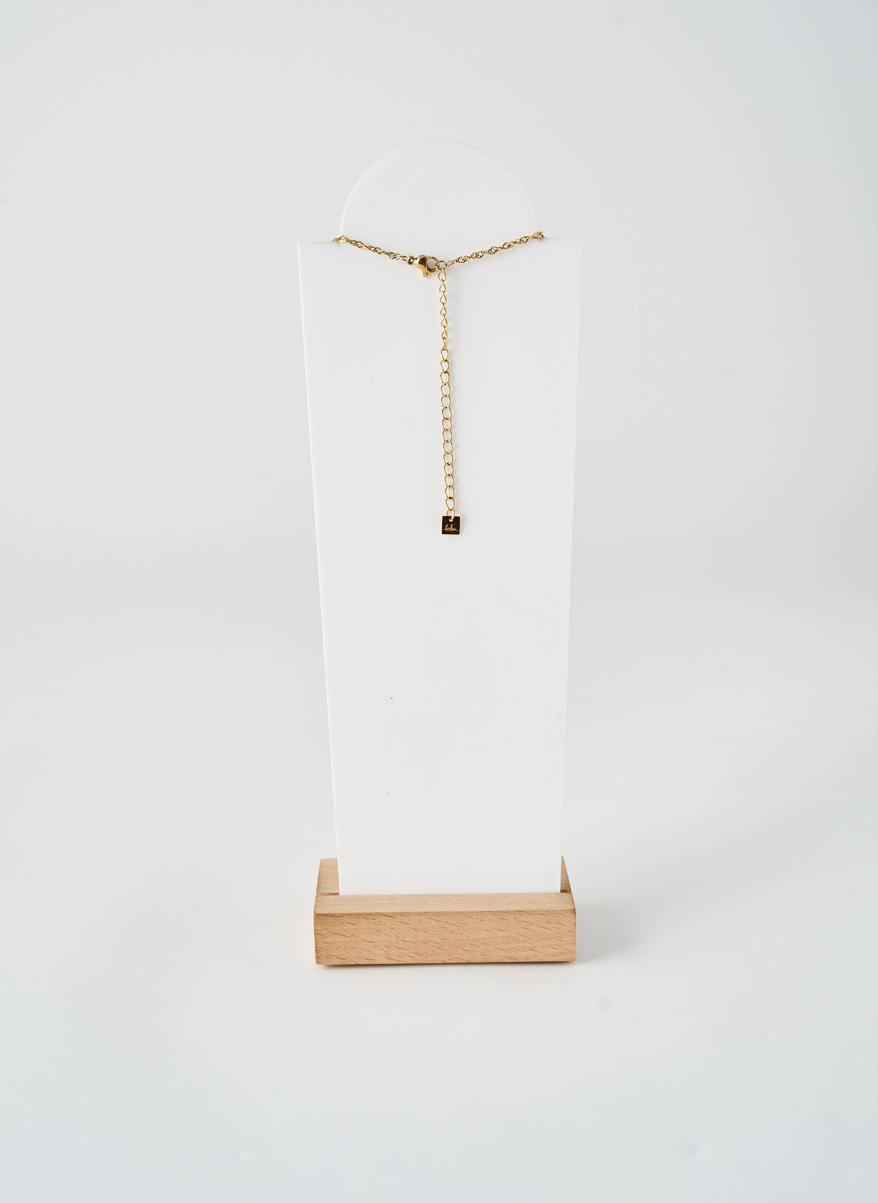 Collier matériaux plaqué or or BOHM femme