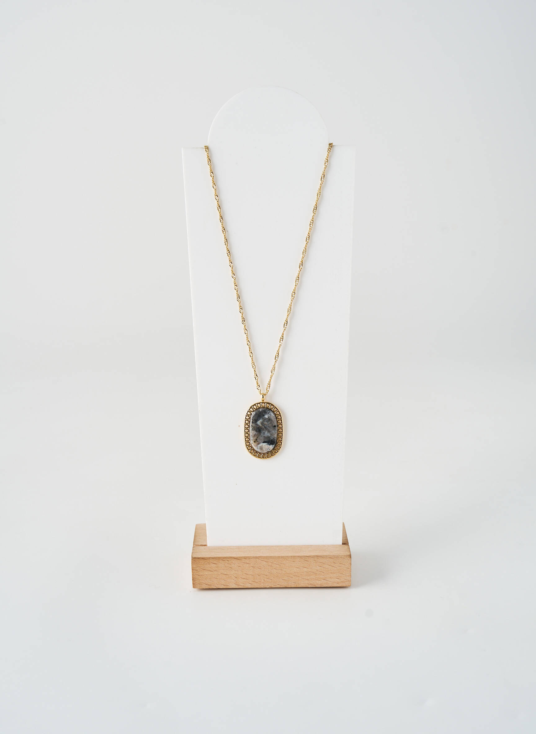Collier ornement pierre or BOHM femme