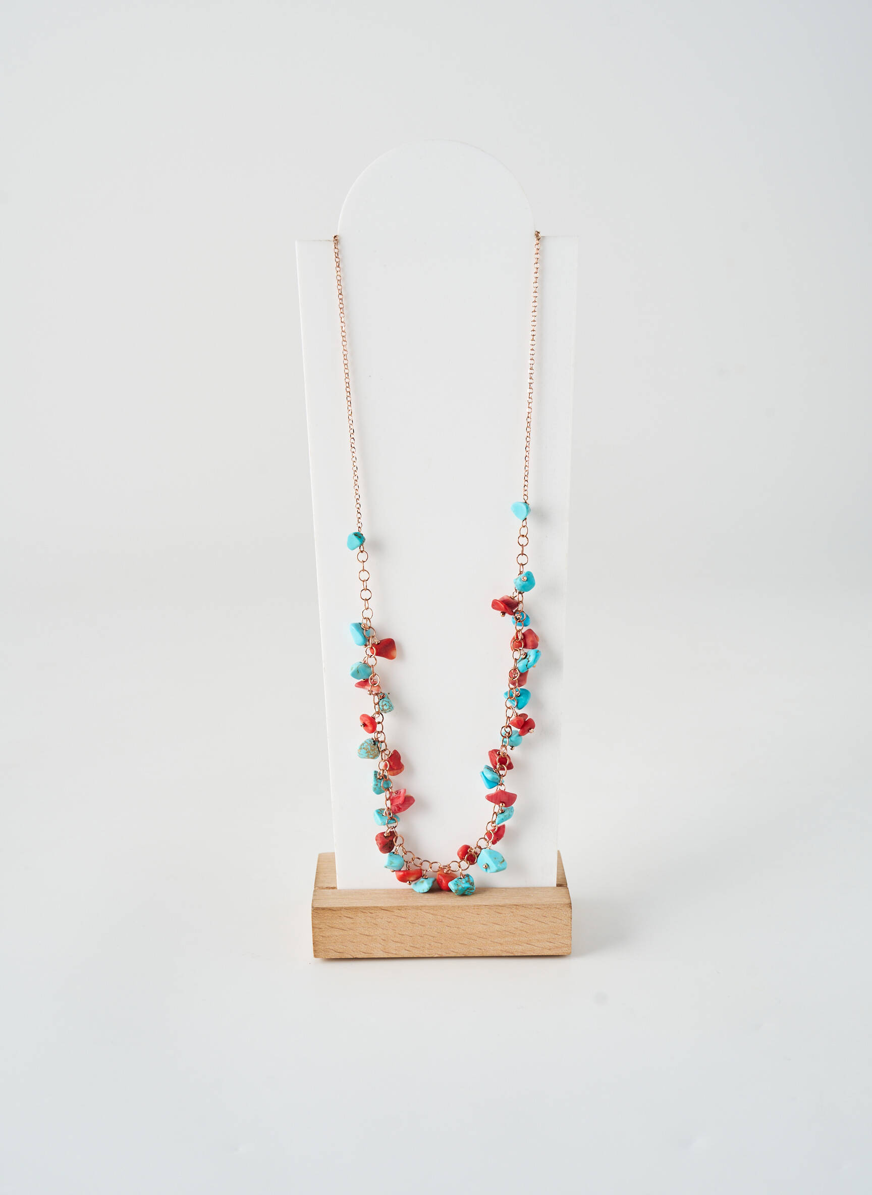 Collier ornement pierre bleu BOHM femme