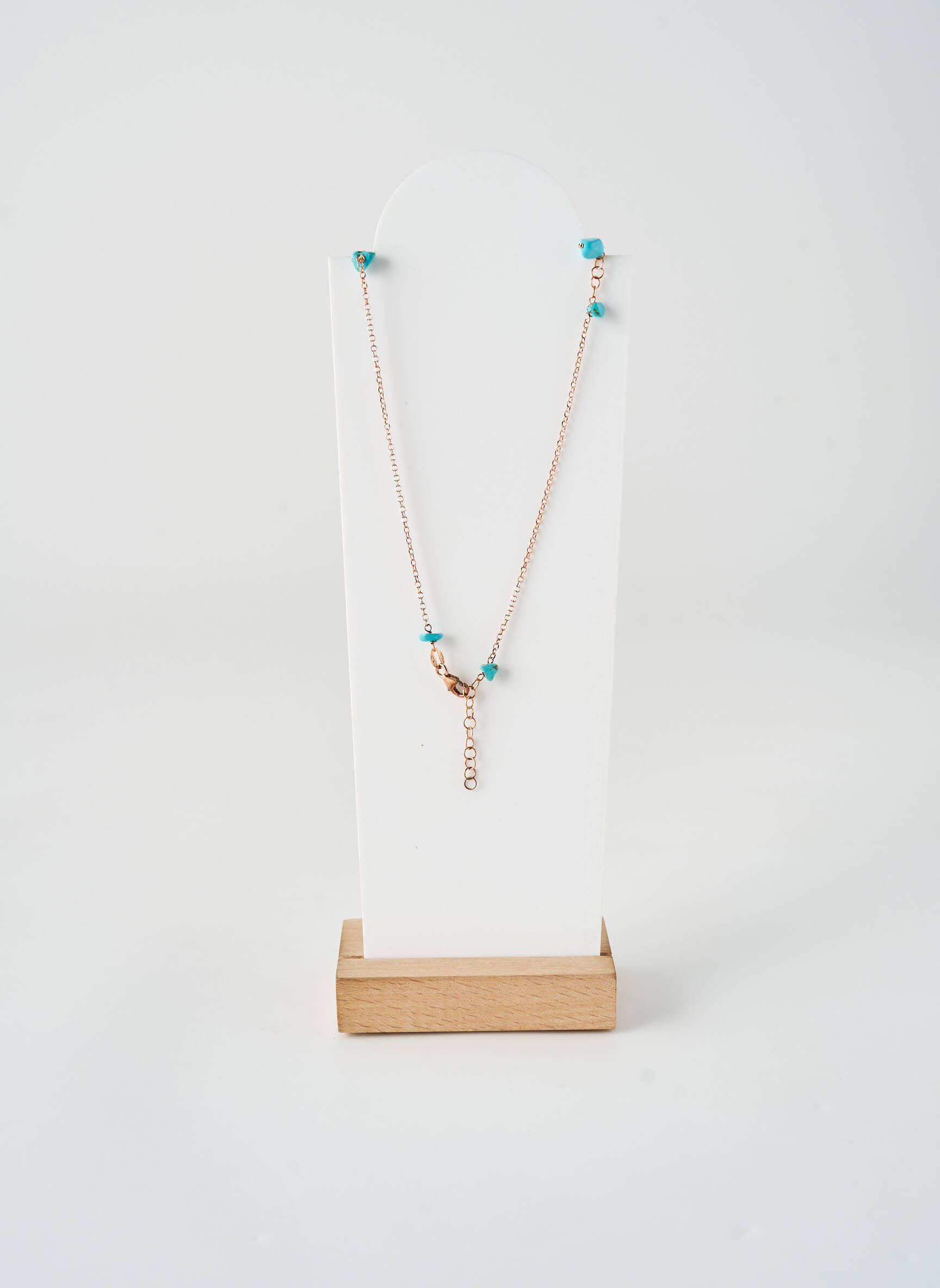 Collier ornement pierre bleu BOHM femme