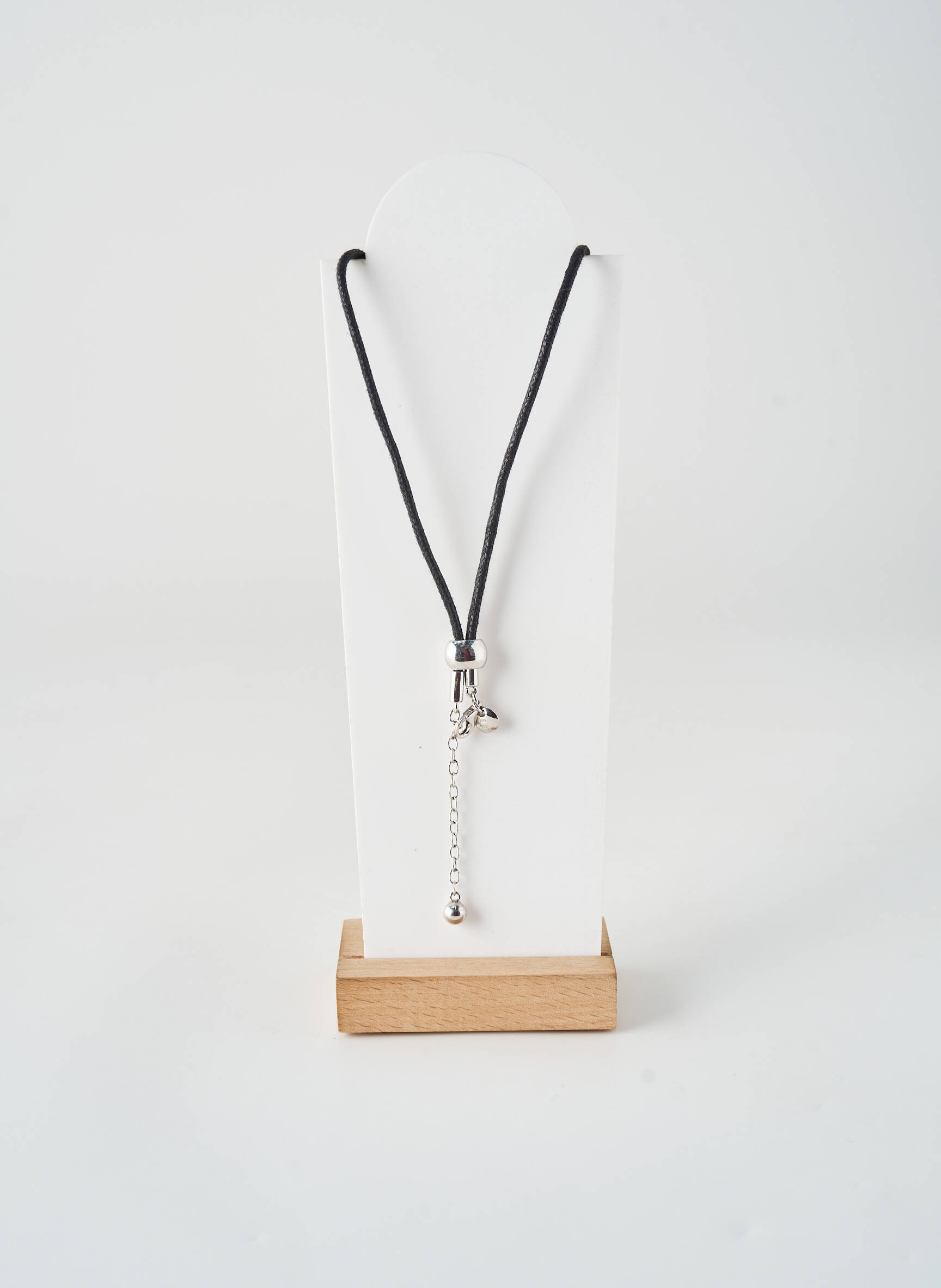 Collier matériaux métal noir COBRA femme