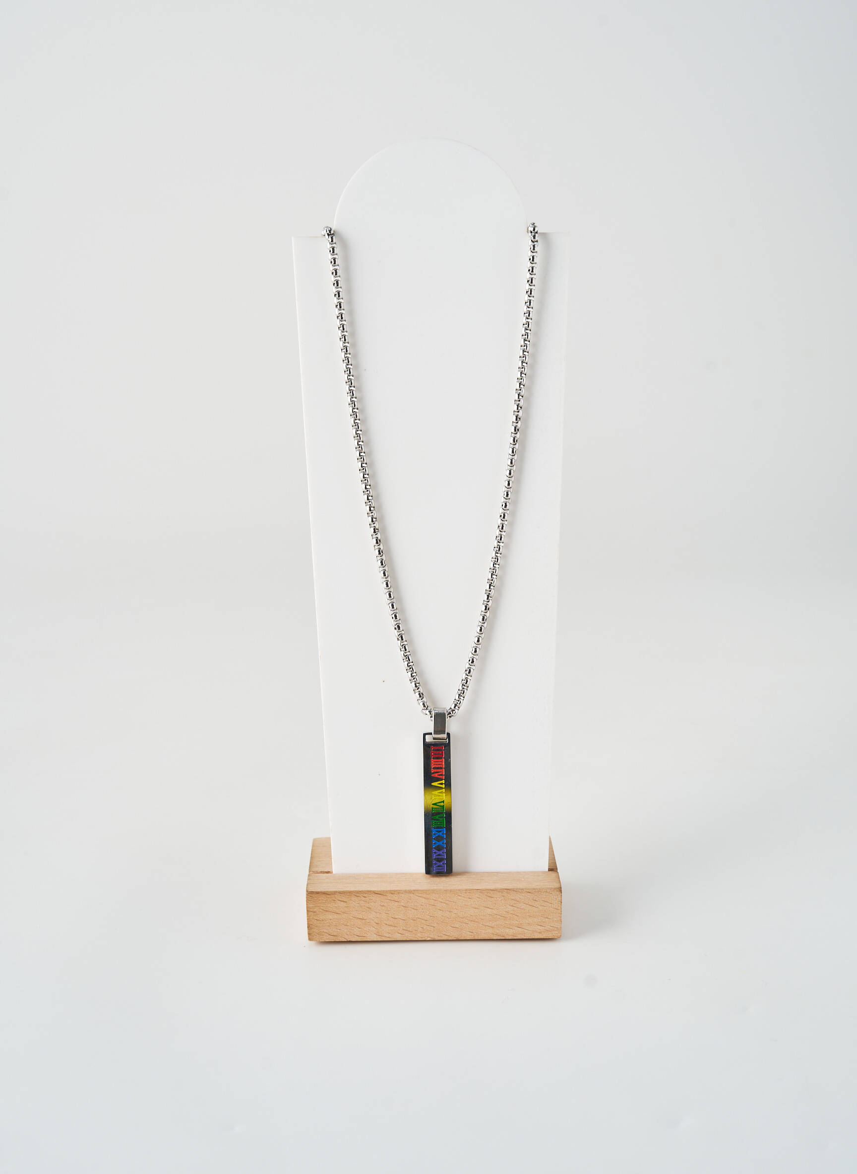 Collier matériaux métal argent ALLAN'S homme