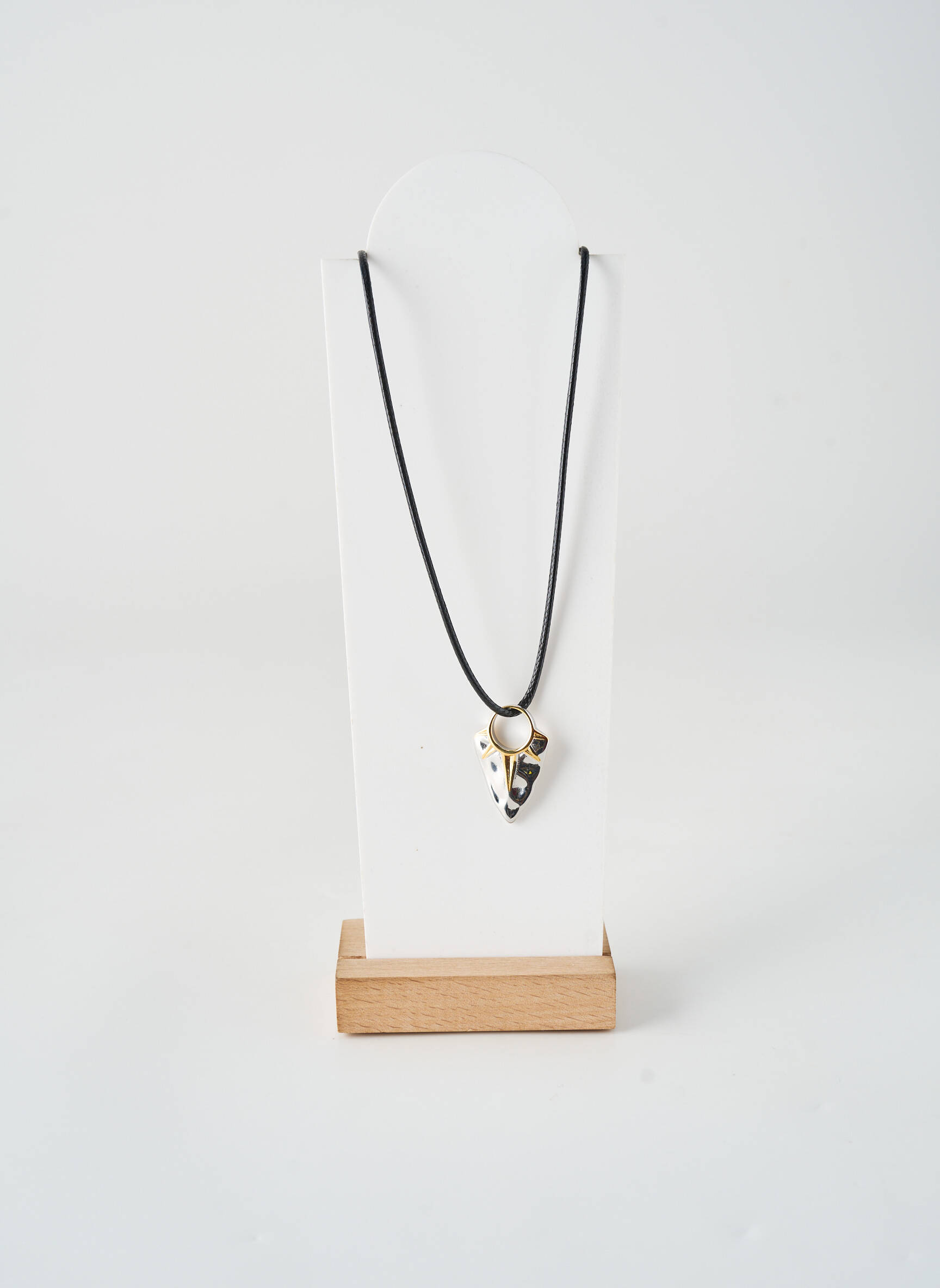 Collier fermeture fermoir mousqueton noir ALLAN'S homme