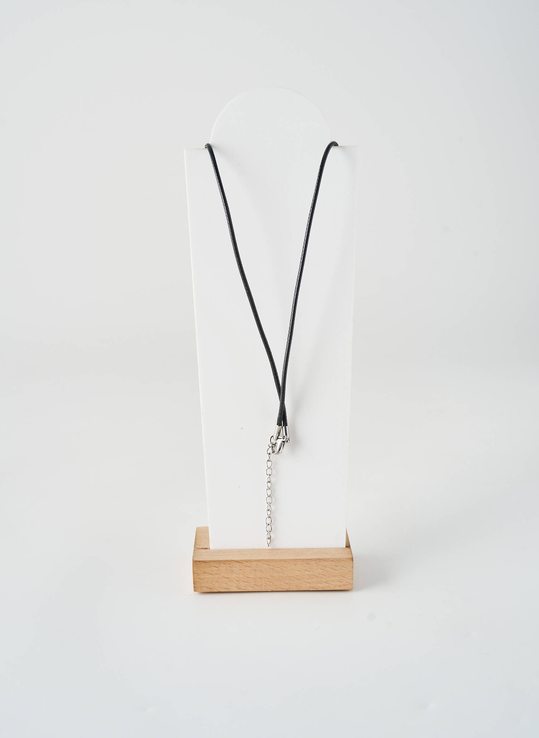 Collier fermeture fermoir mousqueton noir ALLAN'S homme