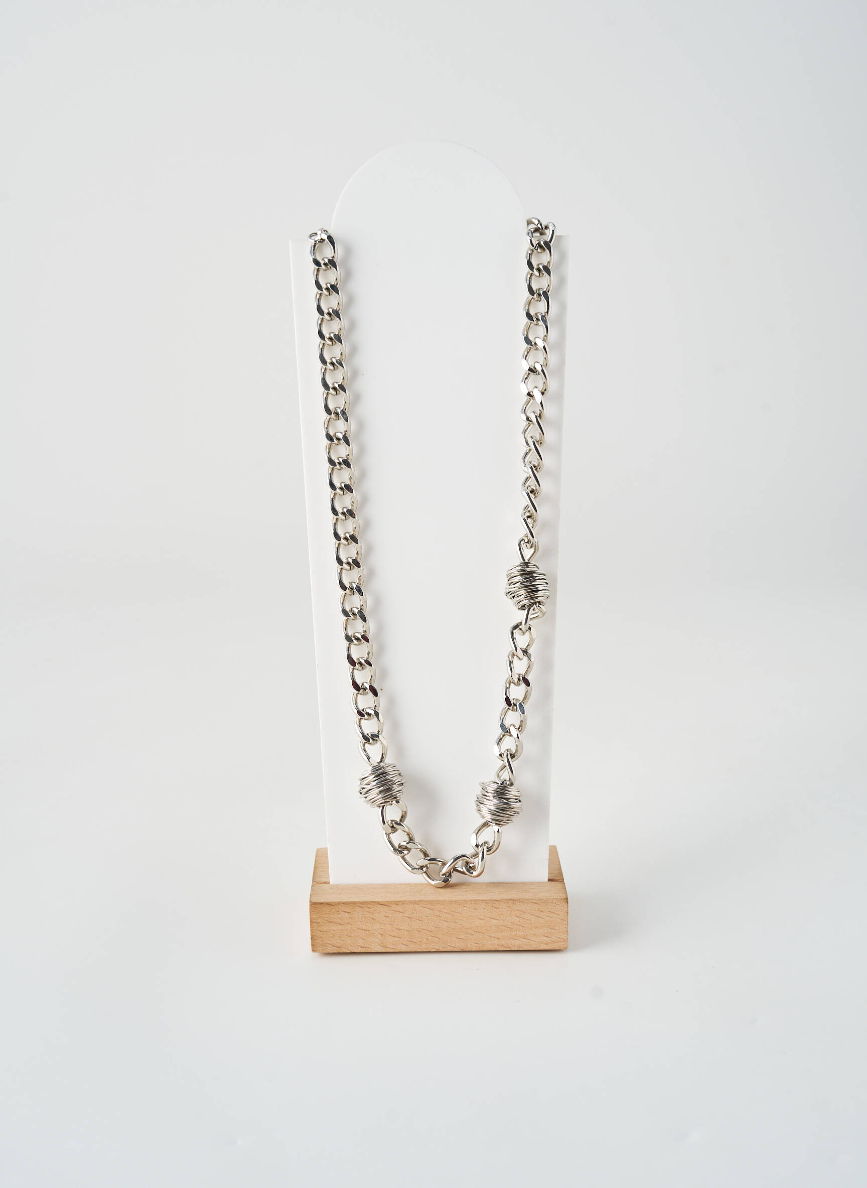 Collier matériaux métal argent ALLAN'S femme