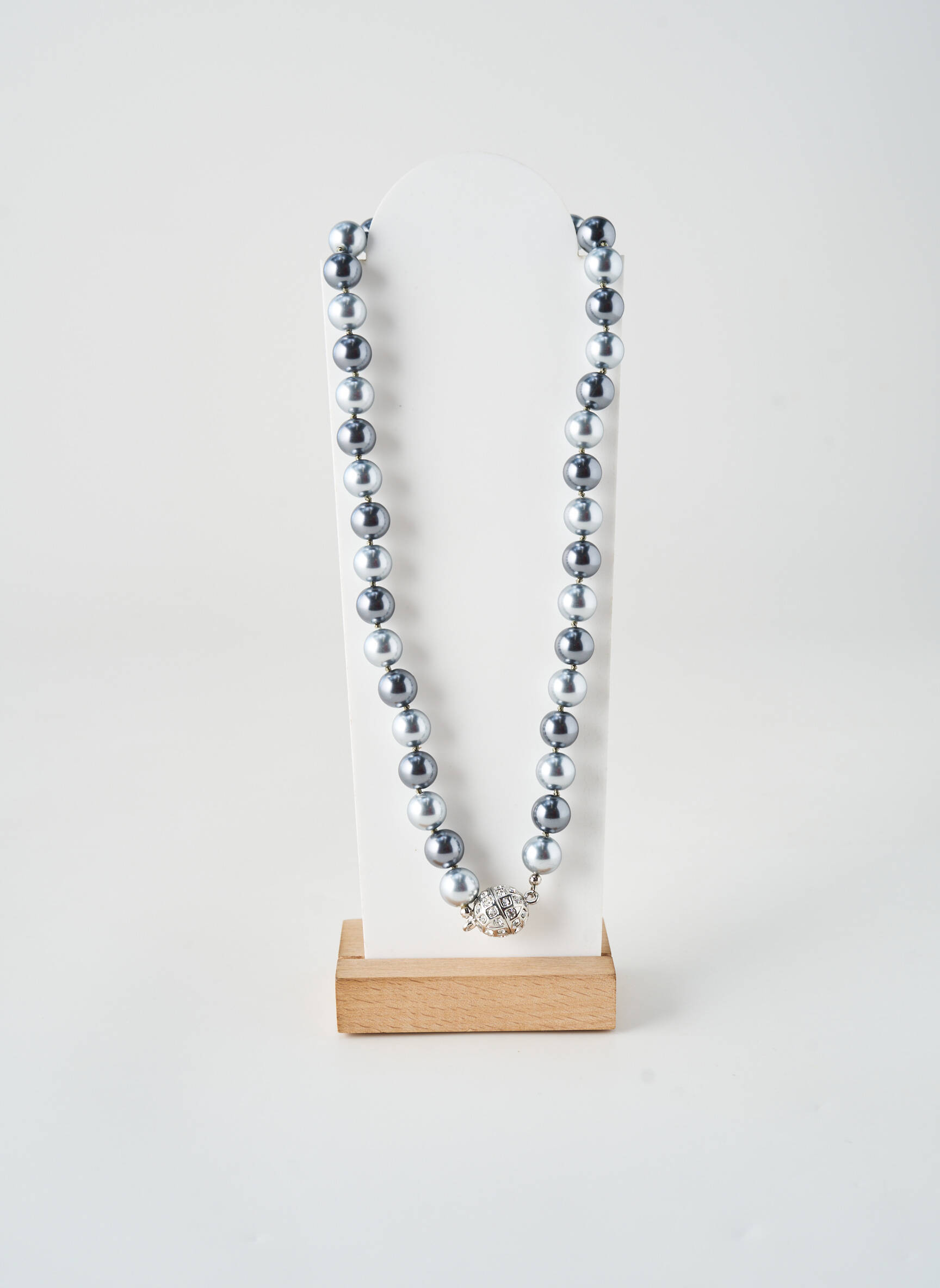 Collier ornement perles gris ALLAN'S femme
