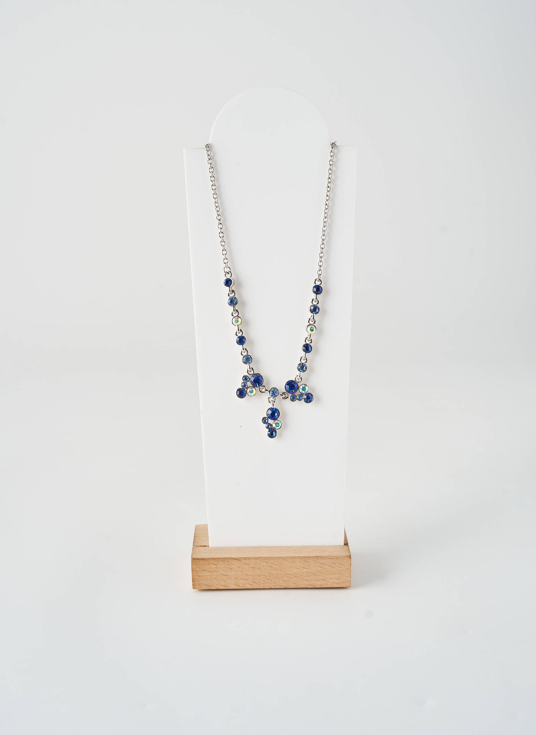 Collier matériaux métal bleu ALLAN'S femme