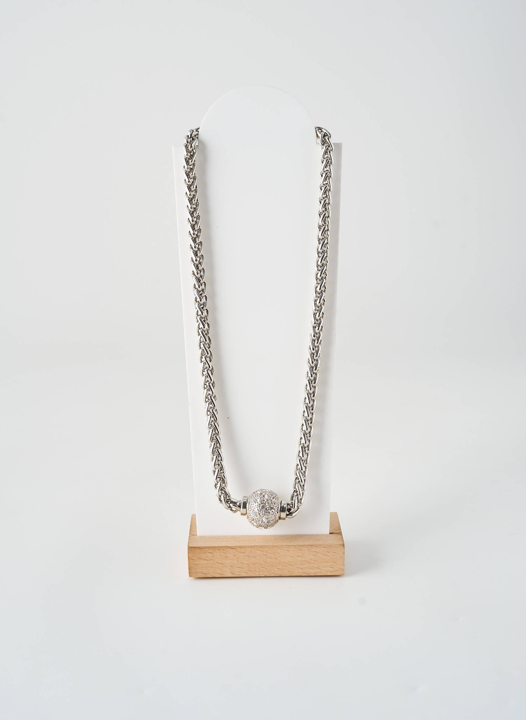 Collier fermeture aimant argent ALLAN'S femme