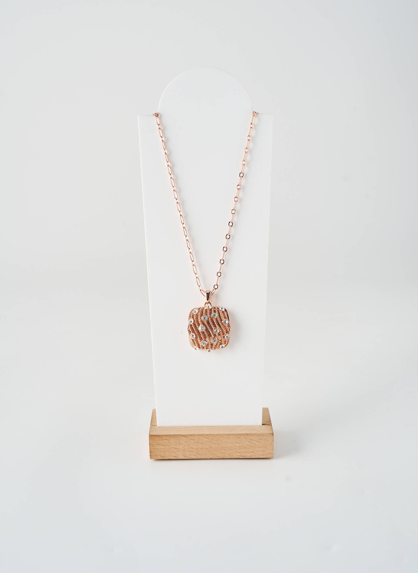 Collier matériaux métal rose ALLAN'S femme