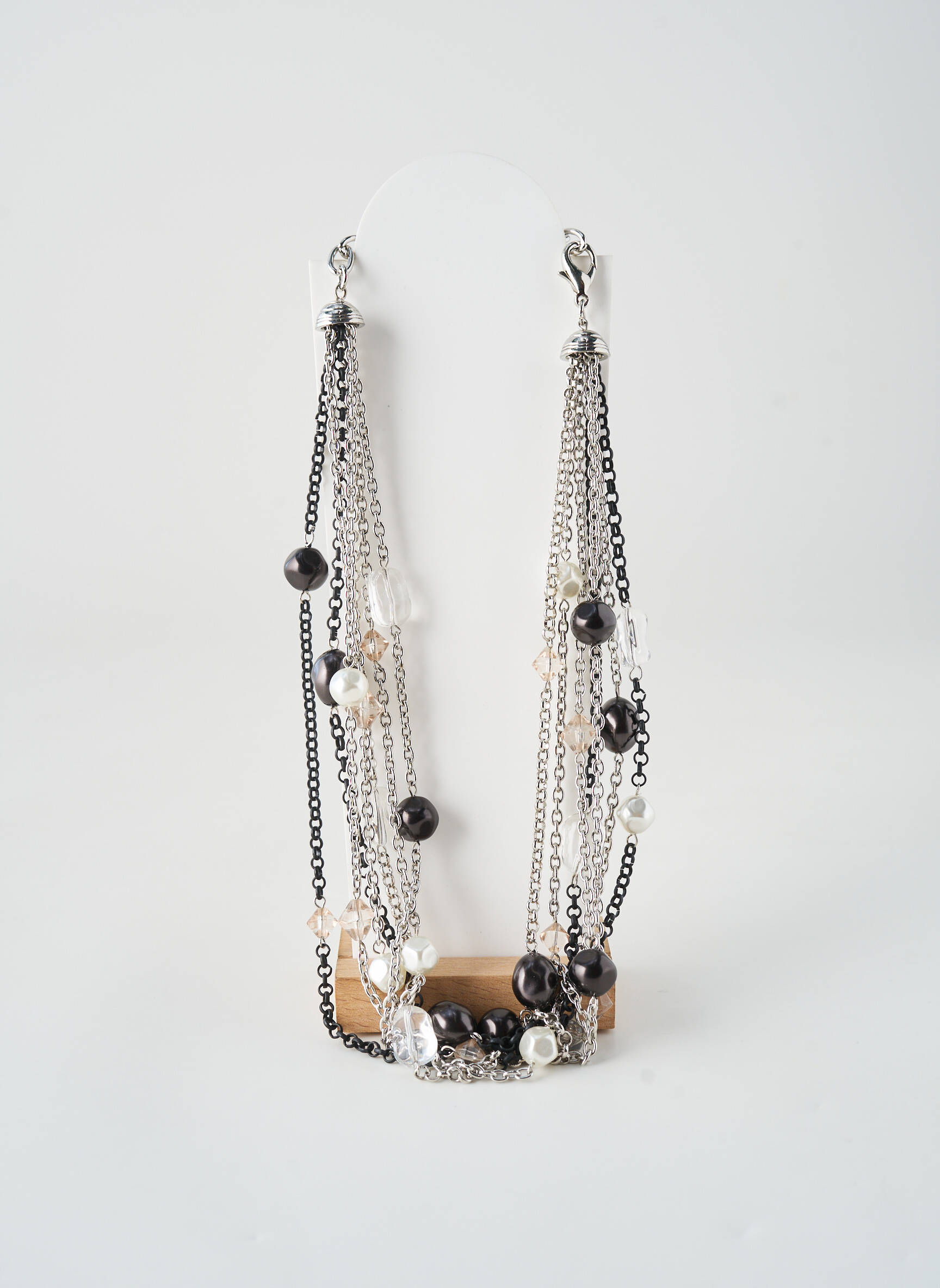 Collier ornement perles noir ALLAN'S femme