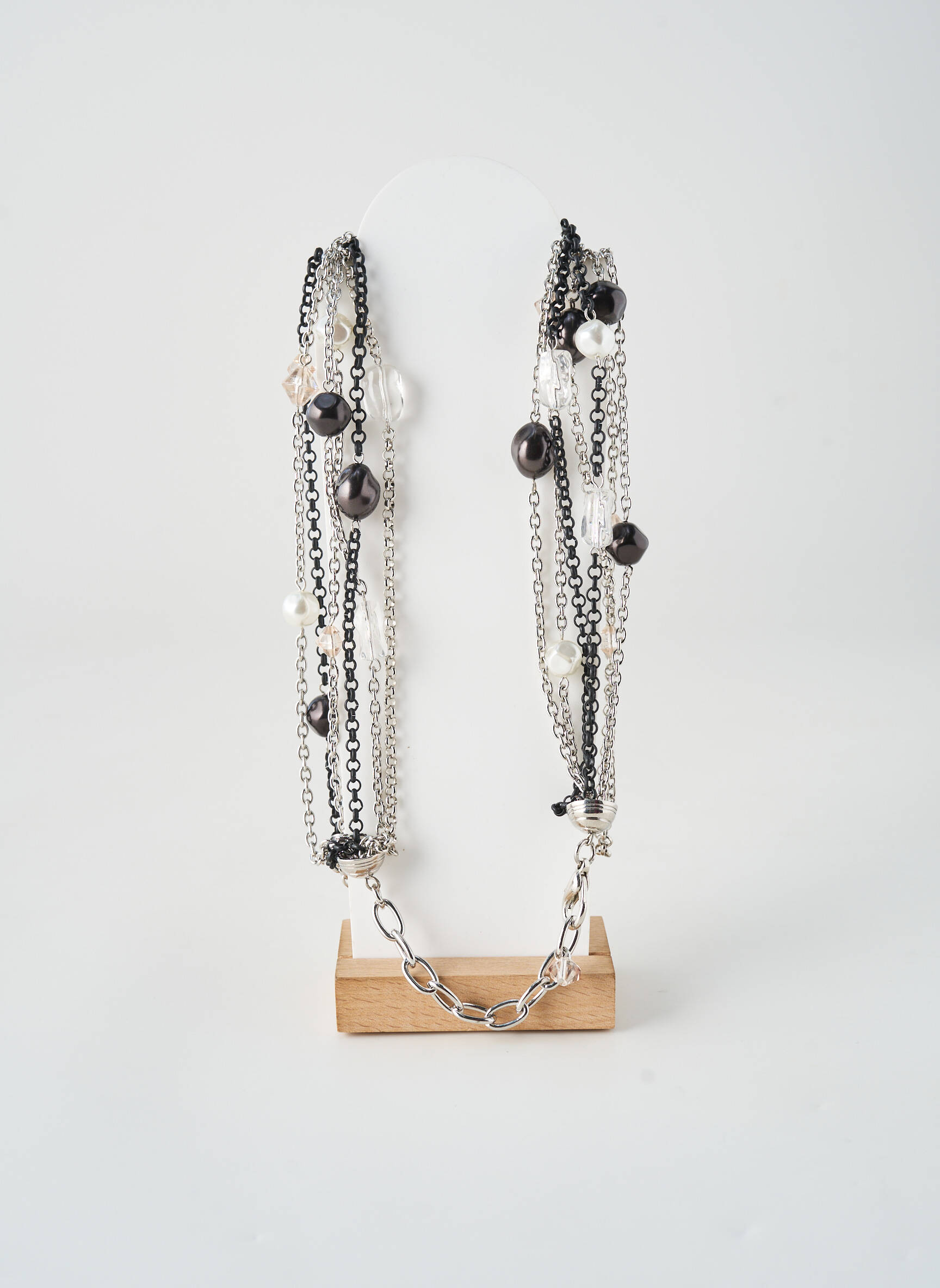 Collier ornement perles noir ALLAN'S femme