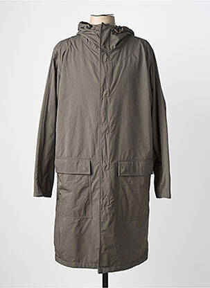 Imperméable finition intérieure doublée a capuche vert ASPESI homme