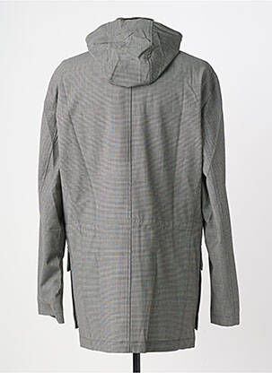 Imperméable coupe droite a capuche gris CC COLLECTION homme
