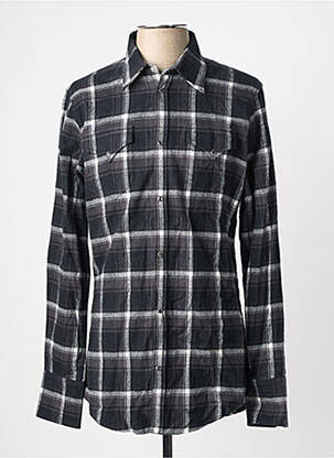 Chemise manches longues poches noir DSQUARED2 homme