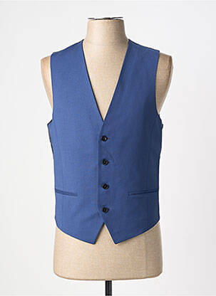 Gilet sans manche bi-matiére bleu HUGO BOSS homme