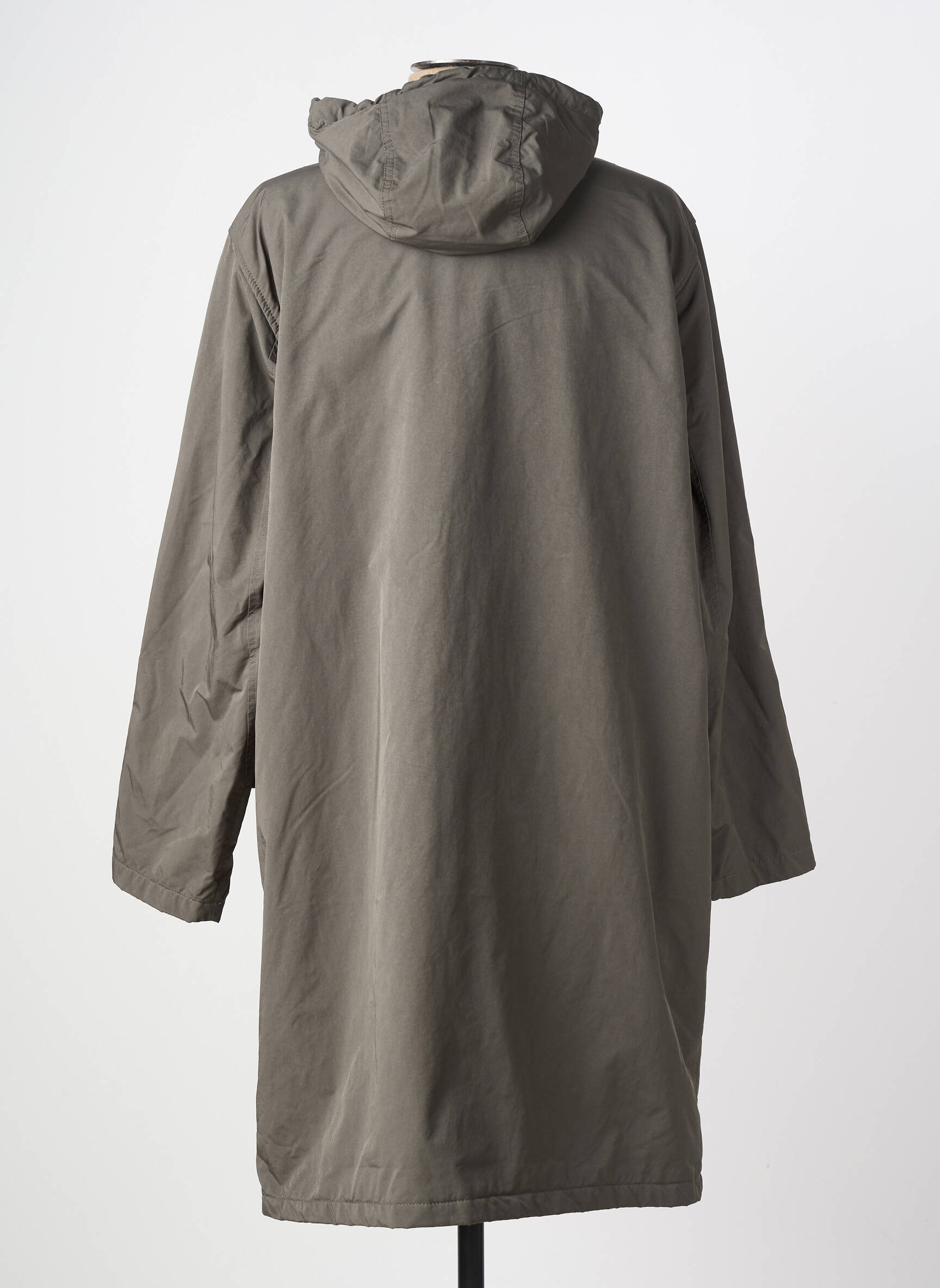 Imperméable finition intérieure doublée a capuche vert ASPESI homme