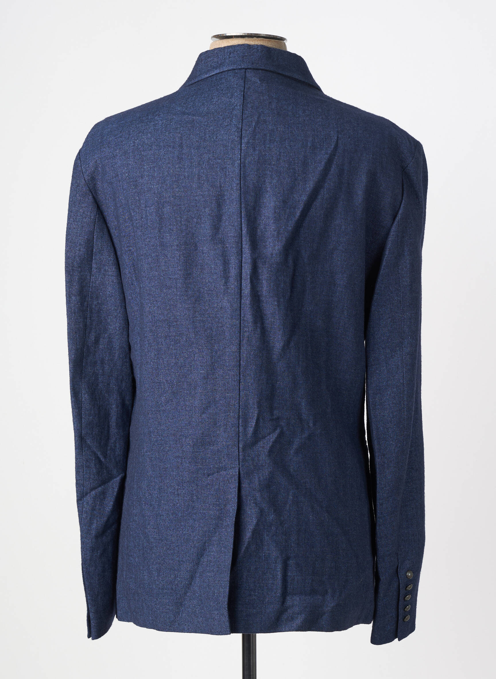 Blazer tissage chiné bleu JOHN VARVATOS homme