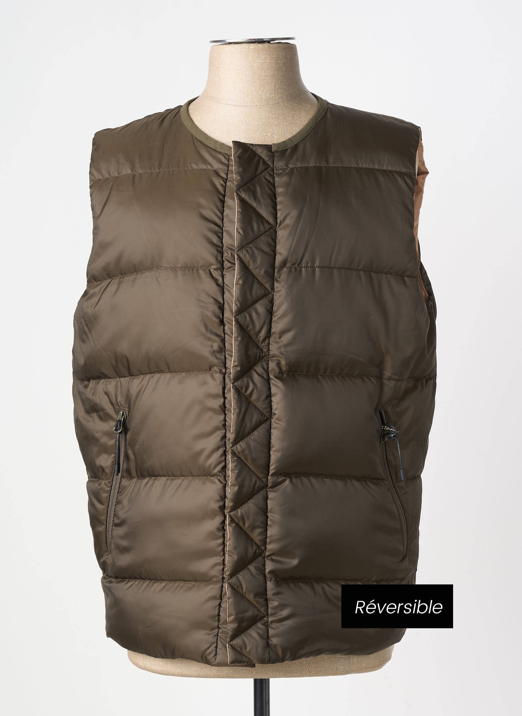 Doudoune poches sans capuche vert WHITE MOUNTAINEERING homme