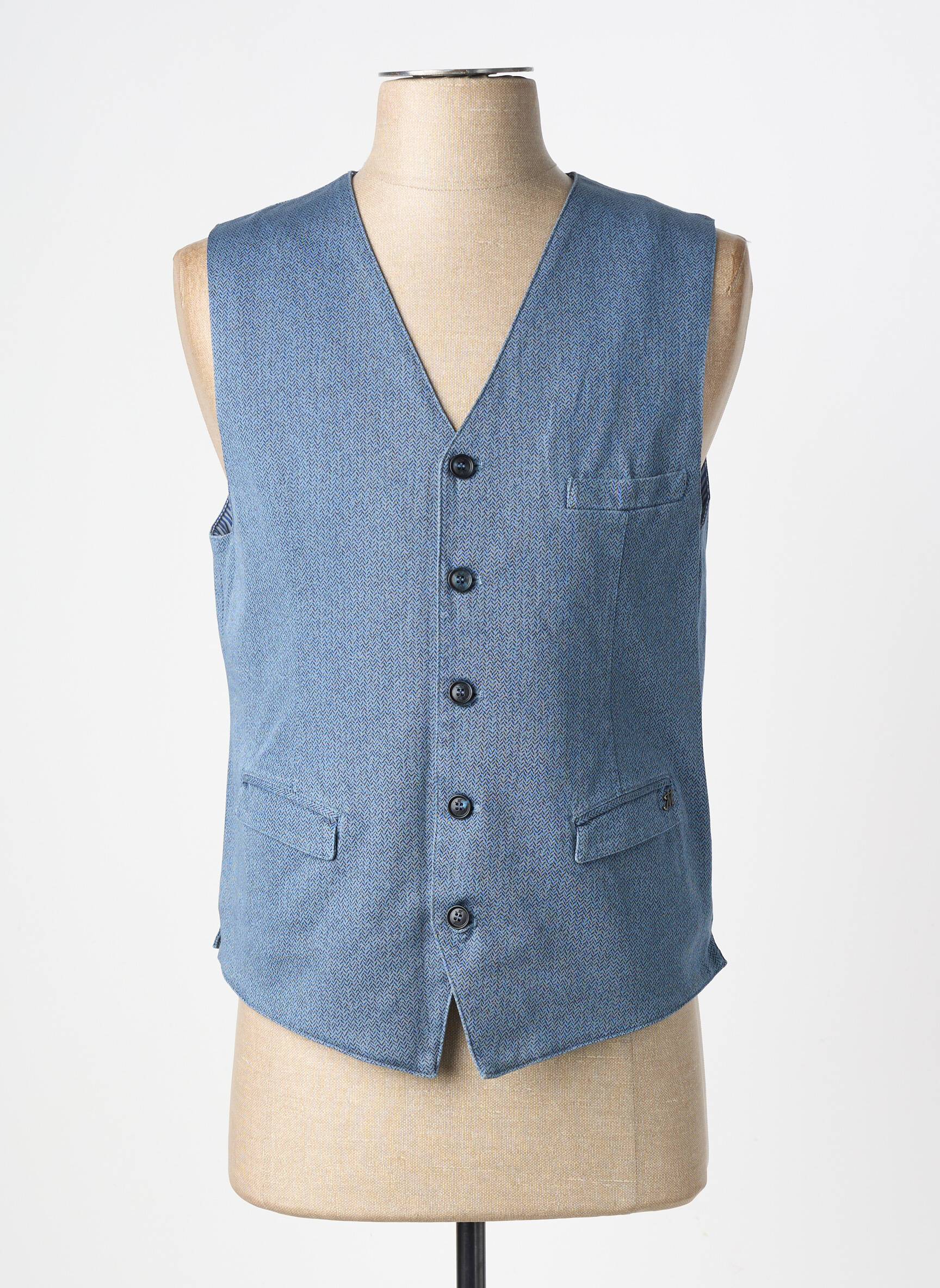 Gilet sans manche poches bleu MASON'S homme
