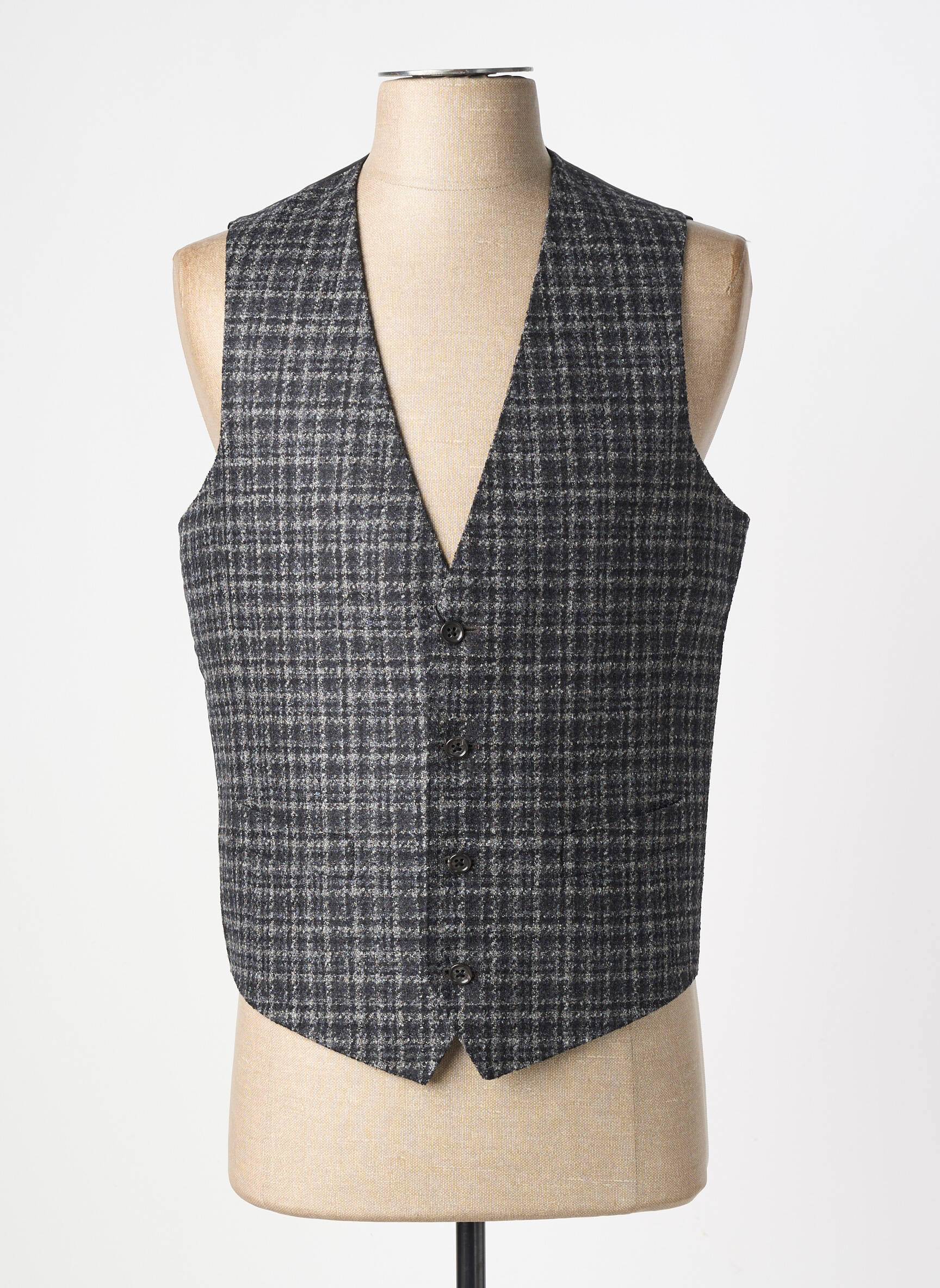Gilet sans manche bi-matiére gris CC COLLECTION homme