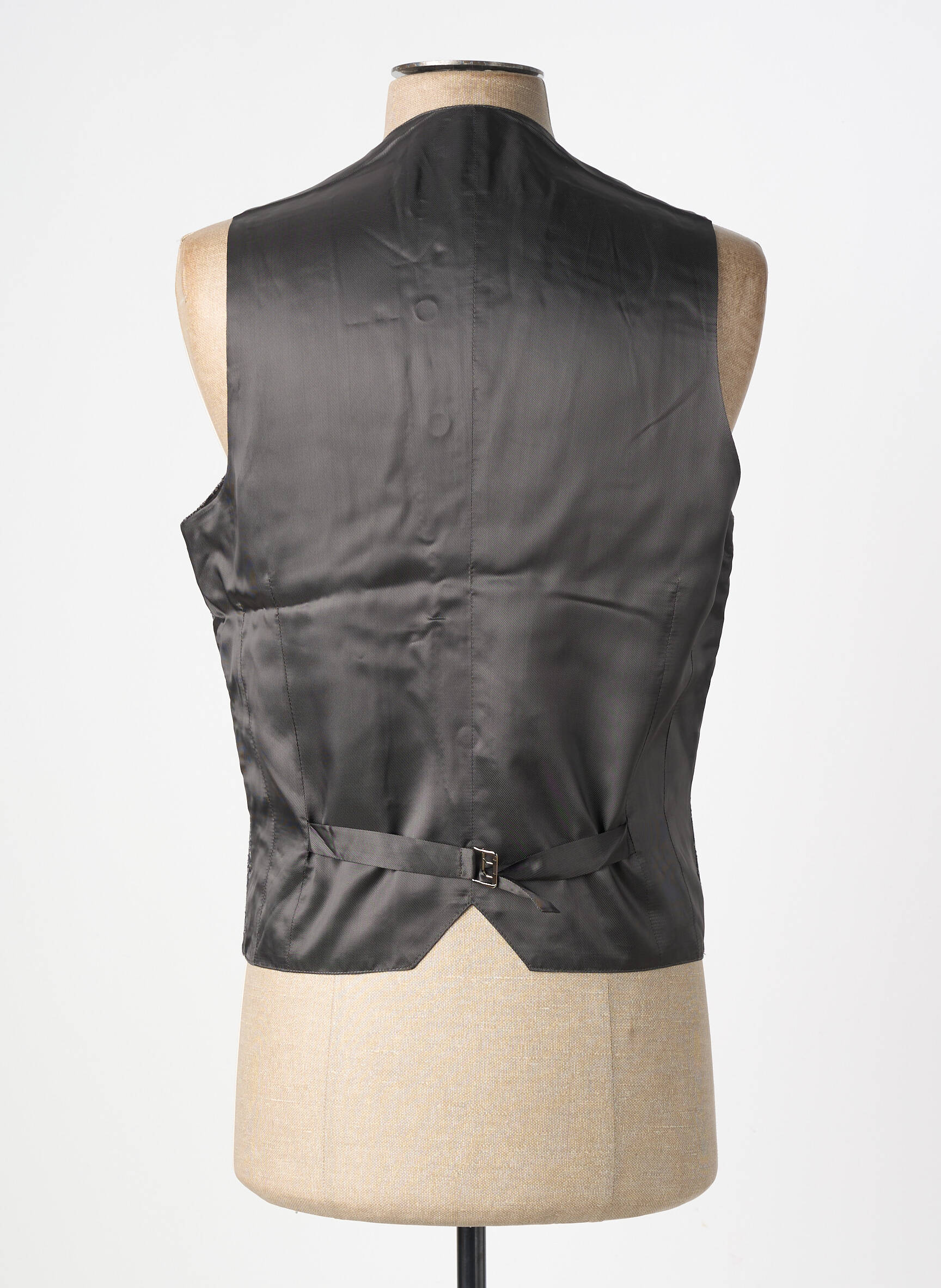 Gilet sans manche bi-matiére gris CC COLLECTION homme