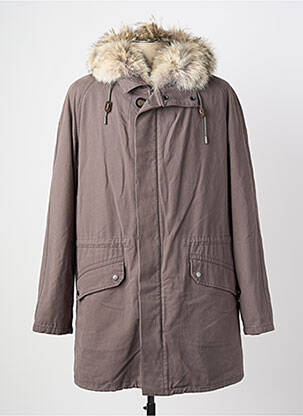 Parka manches longues sans capuche gris YVES SALOMON homme