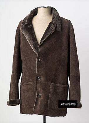 Manteau court poches sans capuche marron MARINI SILVANO homme