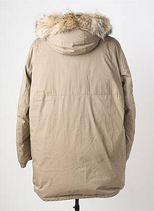 Doudoune manches longues a capuche beige YVES SALOMON homme