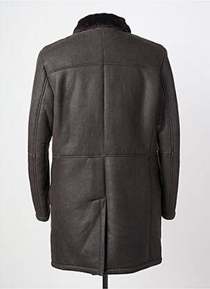 Manteau long fermeture boutonnée sur le devant sans capuche marron MARINI SILVANO homme