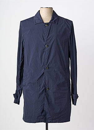 Trench coupe droite sans capuche bleu MASON'S homme
